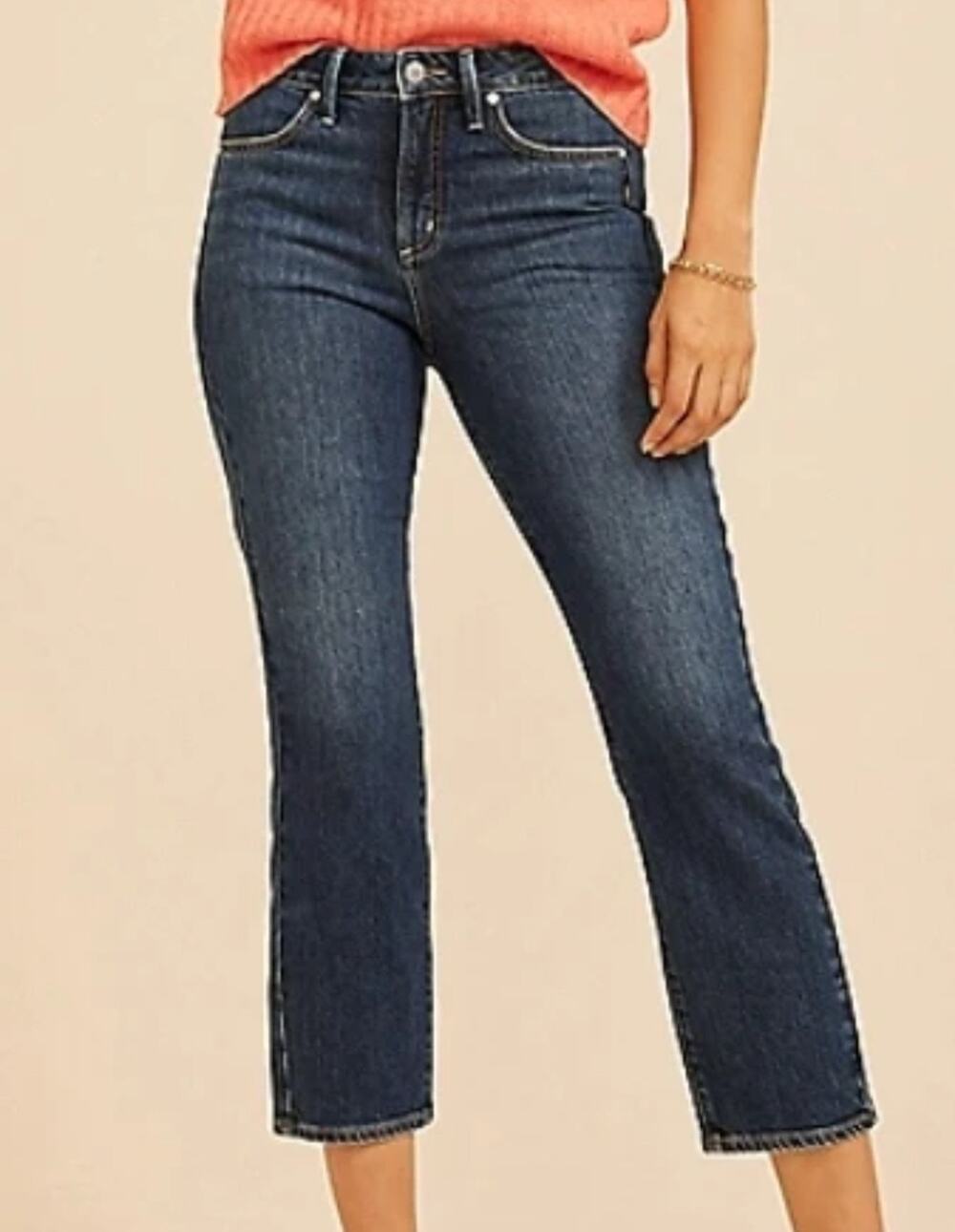 Silver Jeans Co Avery Curvy High Rise Ankle Straight Jeans Women's 28 NWT